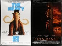 5x190 LOT OF 2 VINYL BANNERS 2000s great images for Open Range & Ice Age!