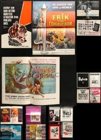 5x250 LOT OF 17 UNCUT PRESSBOOKS 1960s advertising for a variety of different movies!