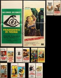 5x393 LOT OF 16 FORMERLY FOLDED ITALIAN LOCANDINAS 1960s-1970s images from a variety of movies!