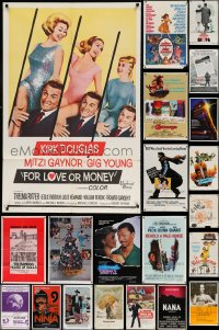 5x030 LOT OF 41 FOLDED ONE-SHEETS 1960s-1980s great images from a variety of different movies!