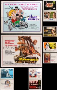 5x418 LOT OF 15 FORMERLY FOLDED HALF-SHEETS 1960s-1970s images from a variety of different movies!