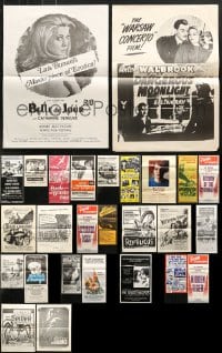 5x062 LOT OF 28 FOLDED AUSTRALIAN DAYBILLS AND NEW ZEALAND POSTERS 1970s-1990s cool movie images!