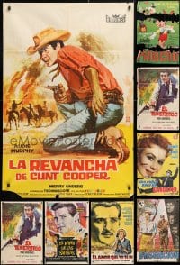 5x187 LOT OF 11 FOLDED 27X39 SPANISH POSTERS 1960s great images from a vareity of movies!