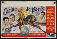 5y273 CASINO DE PARIS Belgian 1957 Gilbert Becaud, Caterina Valente, art of sexy dancing girl!