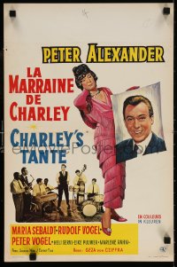 5y276 CHARLEY'S AUNT Belgian 1963 Charley's Tante, Peter Alexander in the title role!