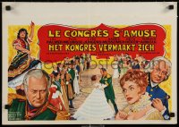 5y282 CONGRESS OF LOVE Belgian 1966 artwork of Lili Palmer, Paul Meurisse, Curd Jurgens!