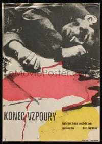 5y038 OBRACUN Czech 12x17 1963 completely different art and disturbing image!
