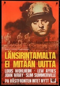 5y119 ALL QUIET ON THE WESTERN FRONT Finnish R1970s Lew Ayres, Lewis Milestone, different art!