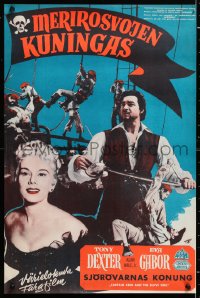 5y135 CAPTAIN KIDD & THE SLAVE GIRL Finnish 1954 pirates, sails unfurled, love untamed!