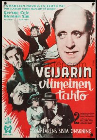 5y187 LAUGHTER IN PARADISE Finnish 1954 Alastair Sim does things to get inheritance!