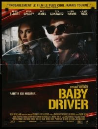 5y810 BABY DRIVER French 16x21 2017 Ansel Elgort in the title role, directed by Edgar Wright!