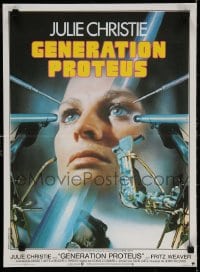 5y844 DEMON SEED French 16x22 1978 wild different image of Julie Christie & machines!