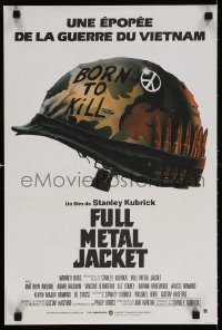 5y869 FULL METAL JACKET French 16x23 1987 Stanley Kubrick's Vietnam War movie, born to kill!