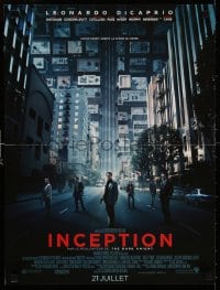 5y896 INCEPTION advance French 16x21 2010 Christopher Nolan, Leonardo DiCaprio, Gordon-Levitt!