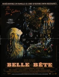 5y905 LA BELLE ET LA BETE French 16x21 R2013 Jean Cocteau's classic fairy tale, cool Malcles art!