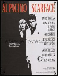 5y952 SCARFACE French 15x20 1984 Al Pacino as Tony Montana, Michelle Pfeiffer, Brian De Palma!