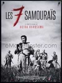 5y953 SEVEN SAMURAI French 15x21 R2013 Akira Kurosawa's classic Shichinin No Samurai, Mifune