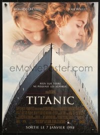 5y974 TITANIC advance French 16x21 1998 Leonardo DiCaprio, Kate Winslet, directed by James Cameron!