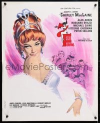 5y990 WOMAN TIMES SEVEN French 18x22 1967 different art of sexy Shirley MacLaine by Boris Grinsson!