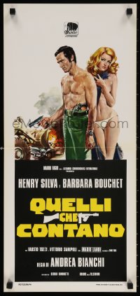 5y619 CRY OF A PROSTITUTE Italian locandina 1976 artwork of Henry Silva, sexiest Barbara Bouchet!