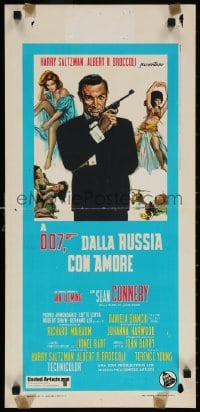 5y642 FROM RUSSIA WITH LOVE Italian locandina R1970s Sean Connery is Ian Fleming's James Bond!
