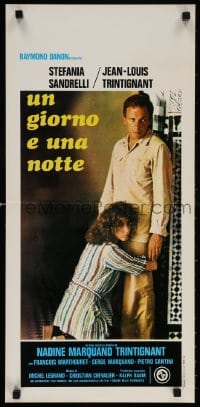 5y655 HONEYMOON TRIP Italian locandina 1976 Jean-Louis Trintignant & sexy Stefania Sandrelli!