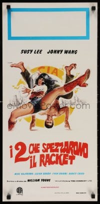 5y740 SISTER STREET FIGHTER Italian locandina 1976 sexy Etsuko Shihomi, Sonny Chiba, Sciotti art!
