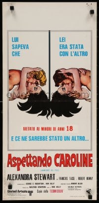 5y772 WAITING FOR CAROLINE Italian locandina 1969 Alexandra Stewart, Francois Tasse, Canadian sex!