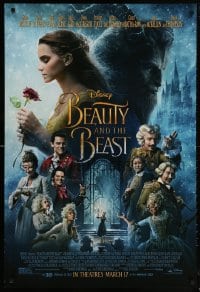 5z541 BEAUTY & THE BEAST advance DS 1sh 2017 Walt Disney, Emma Watson, Dan Stevens and top cast!