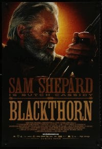 5z556 BLACKTHORN advance DS 1sh 2011 cool image of Sam Shepard as Butch Cassidy!