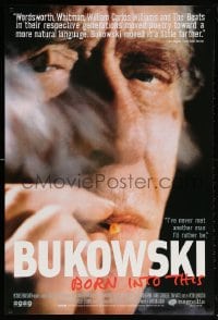 5z565 BUKOWSKI: BORN INTO THIS 1sh 2003 documentary about writer Charles Bukowski!