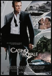 5z570 CASINO ROYALE int'l advance DS 1sh 2006 montage with Daniel Craig as James Bond with cast!
