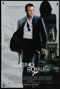 5z569 CASINO ROYALE int'l advance DS 1sh 2006 Craig as James Bond, Aston Martin & sexy silhouette!