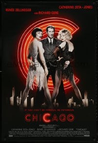 5z572 CHICAGO int'l DS 1sh 2002 Renee Zellweger & Catherine Zeta-Jones, Richard Gere as Billy Flynn!