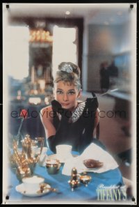 5z237 BREAKFAST AT TIFFANY'S 24x36 Australian commercial poster 1998 color image of Audrey Hepburn!
