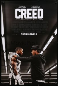 5z584 CREED advance DS 1sh 2015 image of Sylvester Stallone as Rocky Balboa with Michael Jordan!