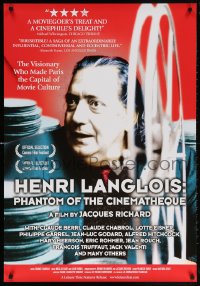 5z680 HENRI LANGLOIS: PHANTOM OF THE CINEMATHEQUE 1sh 2004 Life story of Henri Langlois!