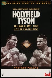 5z685 HOLYFIELD VS TYSON TV 1sh 1991 World Heavyweight Championship boxing, the fight that never was!