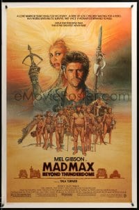 5z751 MAD MAX BEYOND THUNDERDOME 1sh 1985 art of Mel Gibson & Tina Turner by Richard Amsel!