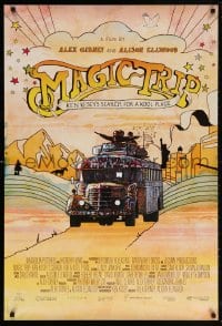 5z754 MAGIC TRIP DS 1sh 2011 Ken Kesey's search for a Kool Place, image of hippie bus & art!