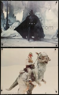 5z001 EMPIRE STRIKES BACK group of 4 color 16x20 stills 1980 Darth Vader, Luke riding Tauntaun & more!