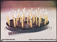 5z035 FILM POLSKI 1945-1979 export Polish 27x36 1979 birthday candles on film!