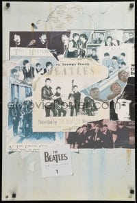 5z176 BEATLES 20x30 music poster 1995 images of George, Paul, Ringo and John, Anthology 1!