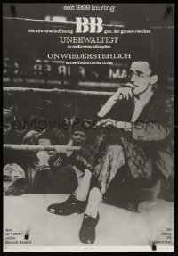 5z294 BERTOLT BRECHT 22x32 East German stage poster 1980 cool image of him smoking cigar!