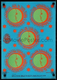 5z151 COUNTRY JOE & THE FISH/SPARROW/KALEIDOSCOPE 14x20 music poster 1967 2nd printing, Moscoso art