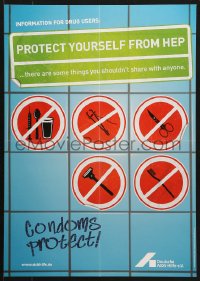 5z383 DEUTSCHE AIDS-HILFE protect style 17x23 German special poster 2000s HIV/AIDS!