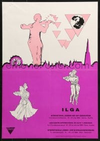 5z409 ILGA 17x24 Austrian special poster 1989 International Lesbian, Gay, Bisexual, Trans, Intersex!
