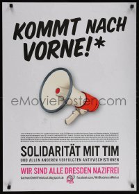 5z418 KOMMT NACH VORNE 23x33 German special poster 2013 prevention of Nazi demonstrations!