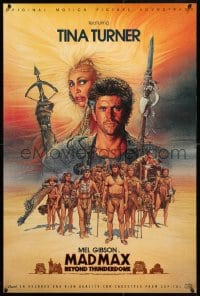 5z184 MAD MAX BEYOND THUNDERDOME 24x36 music poster 1985 Mel Gibson & Tina Turner by Richard Amsel!