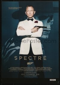 5z084 SPECTRE IMAX advance English mini poster 2015 Daniel Craig as James Bond 007 with gun!
